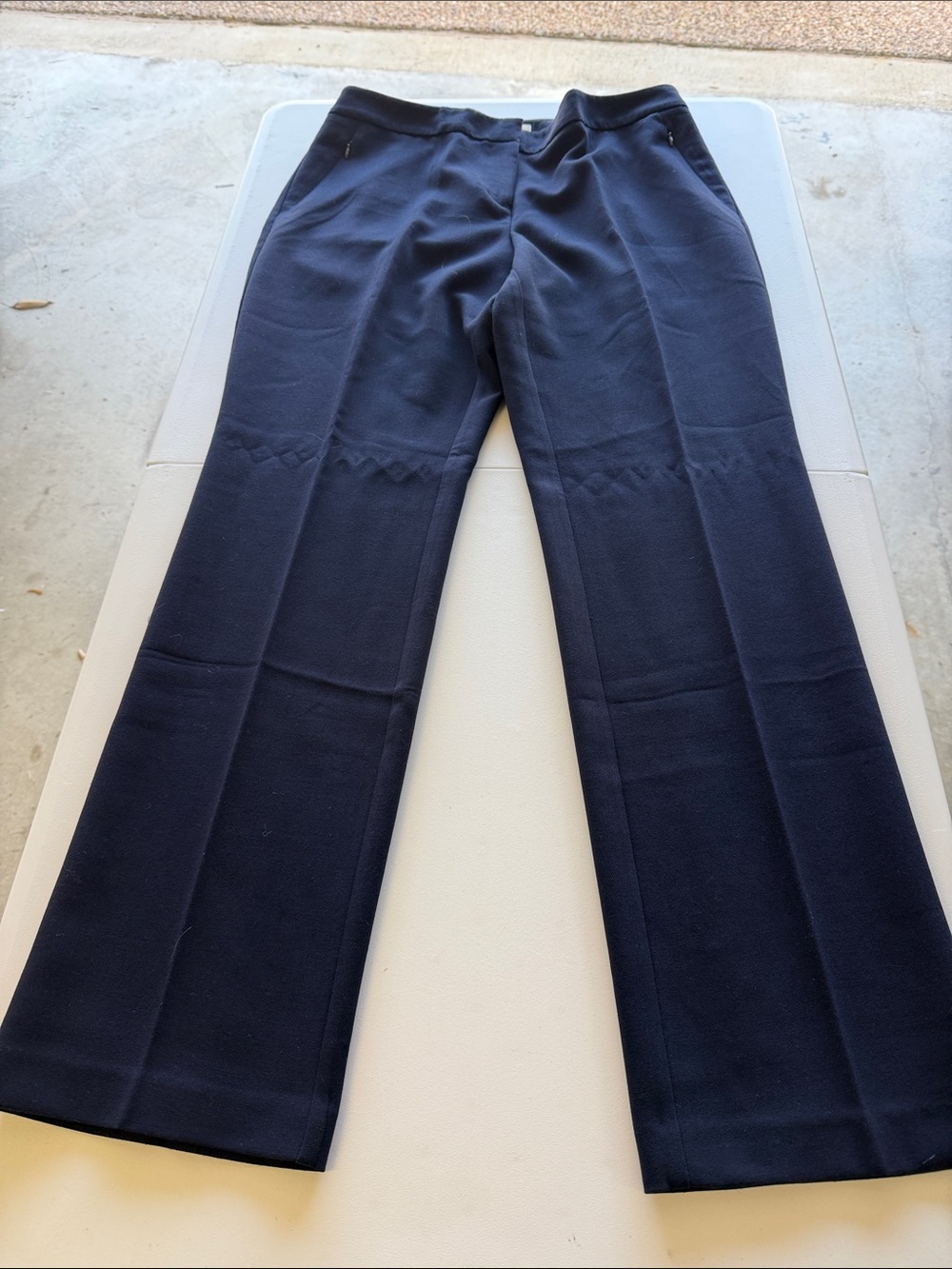 Woman’s Chico Classic Straight-Leg Navy Pants, Size 1.5 Chicos size
